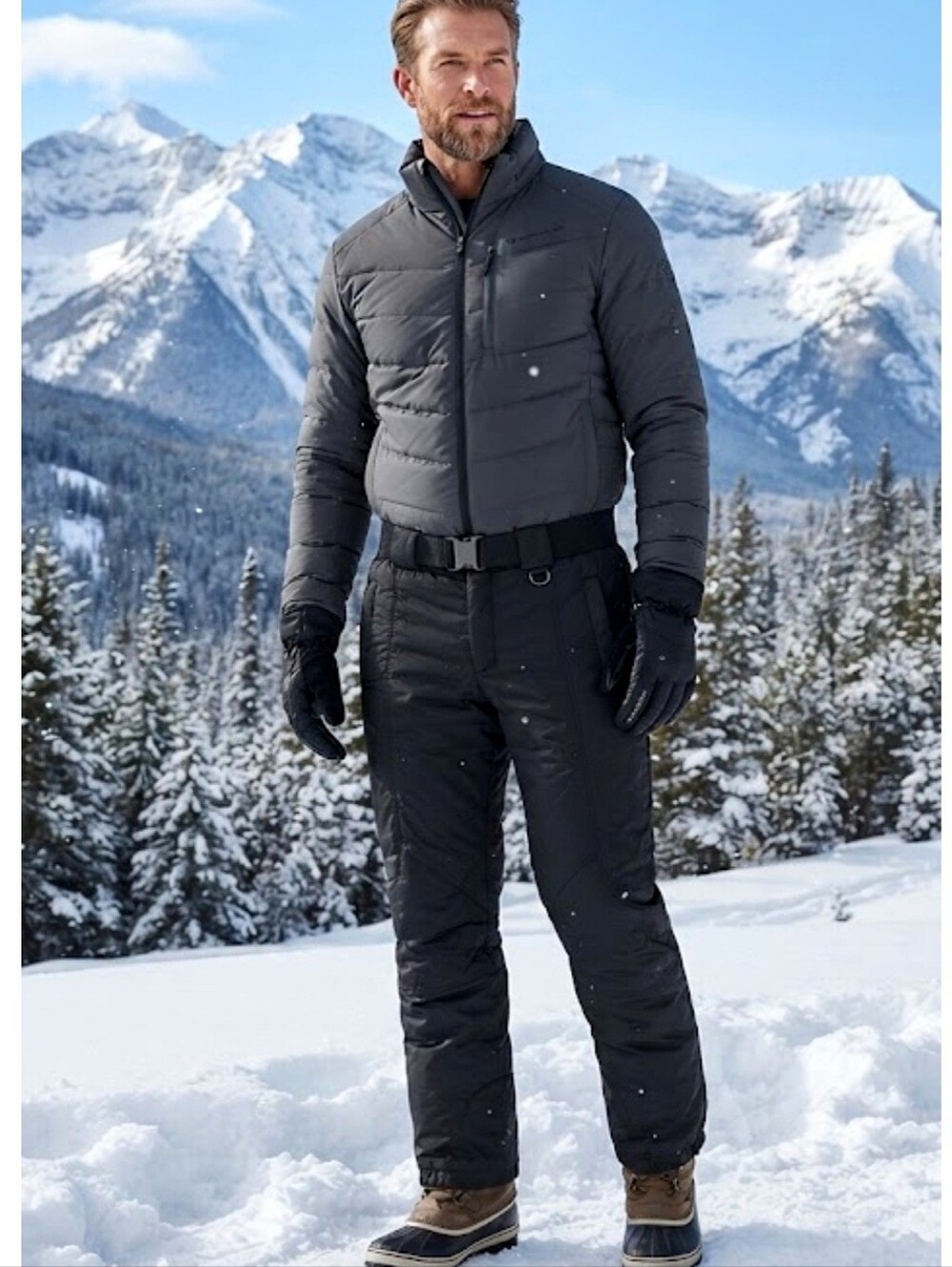 Obermeyer Yukon Men's Black Ski Snowboard Pants Size Large